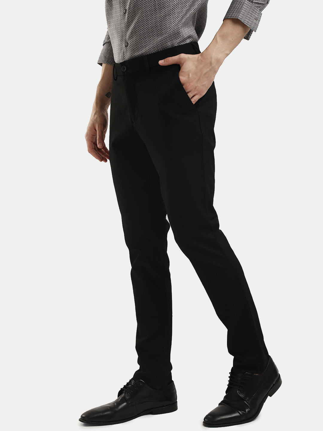 SLIM FIT COTTON STRETCH TROUSER