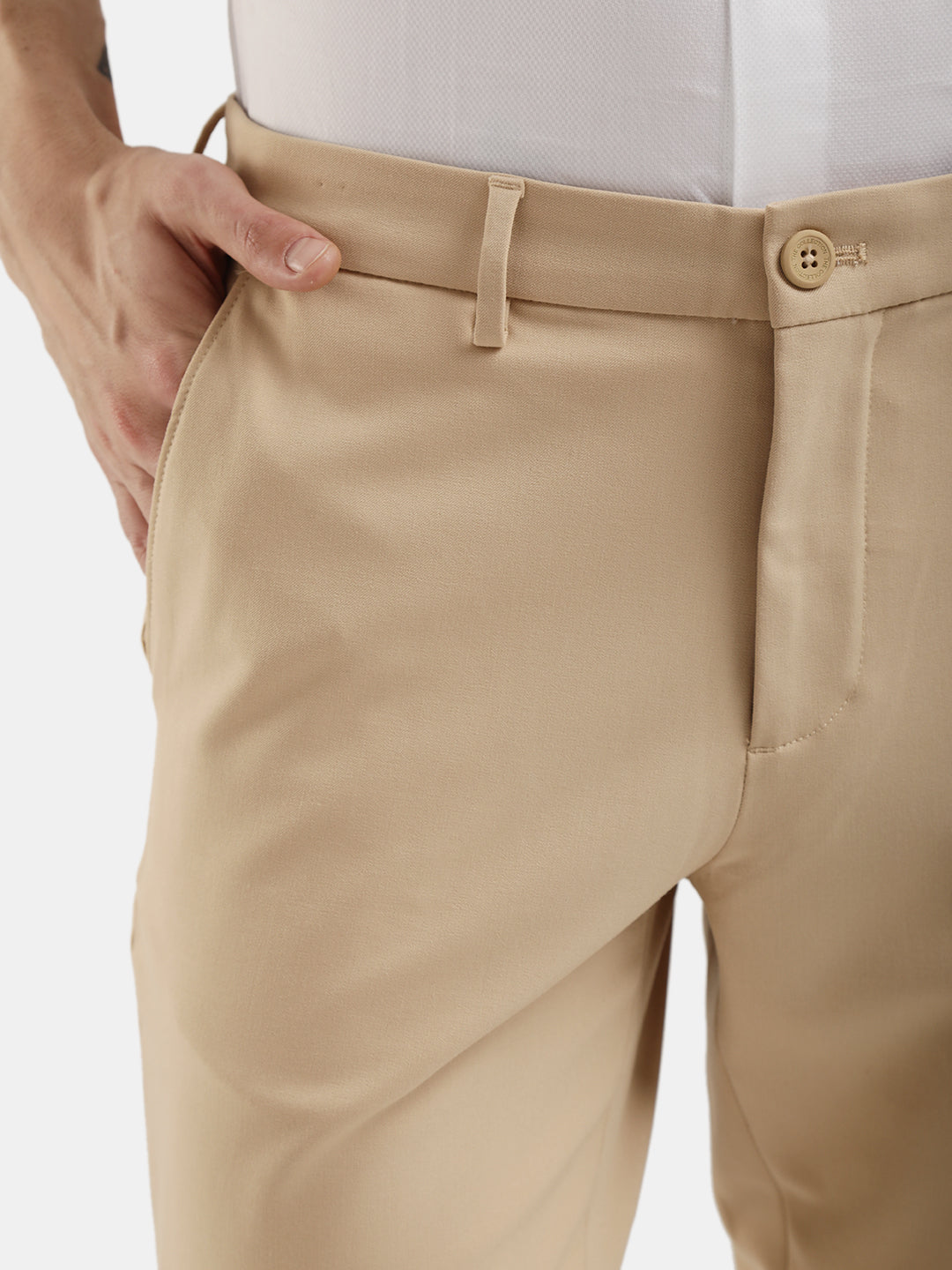 SLIM FIT COTTON STRETCH TROUSER