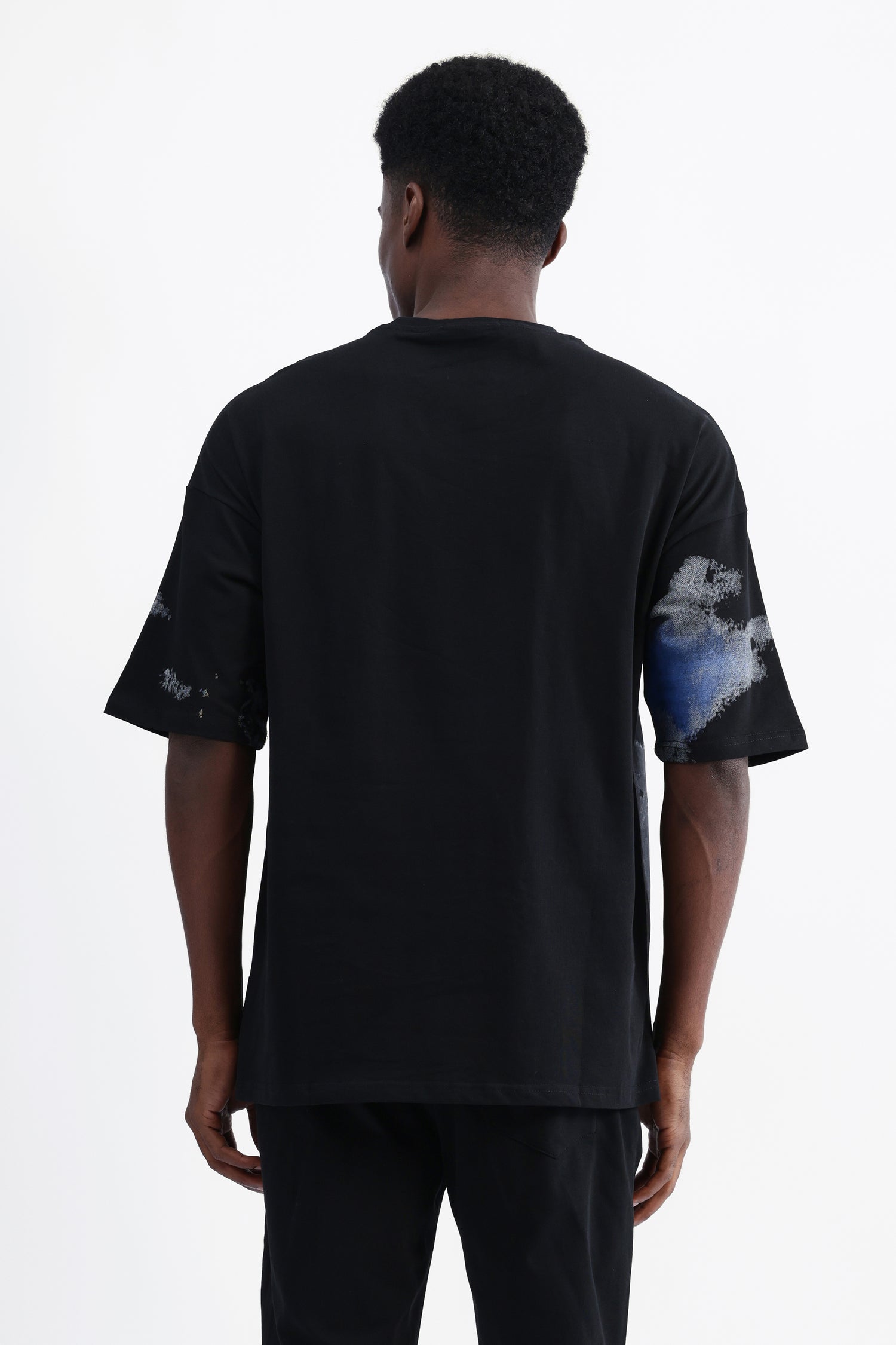 ABSTRACT PRINT OVERSIZED T-SHIRT
