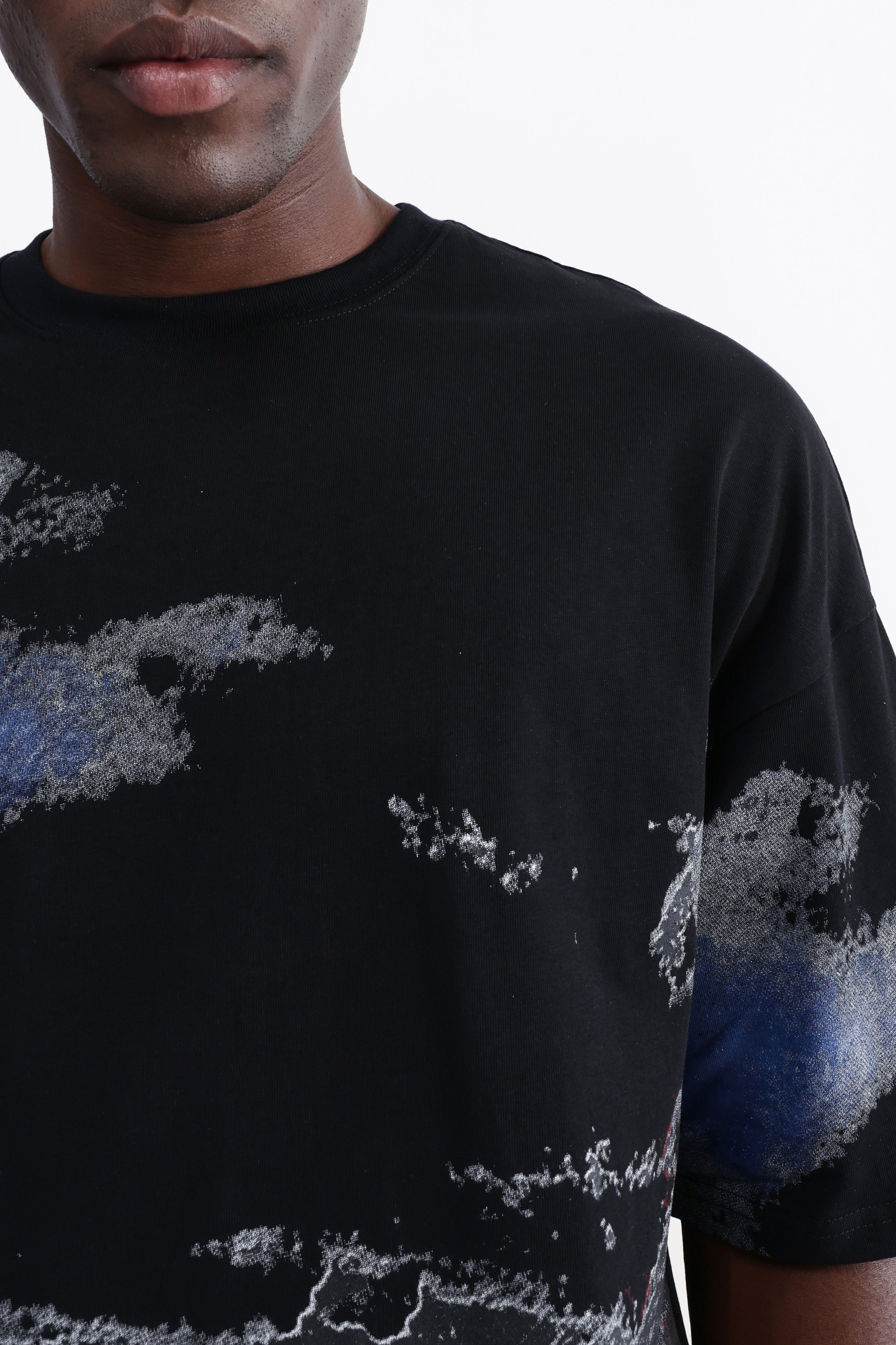ABSTRACT PRINT OVERSIZED T-SHIRT
