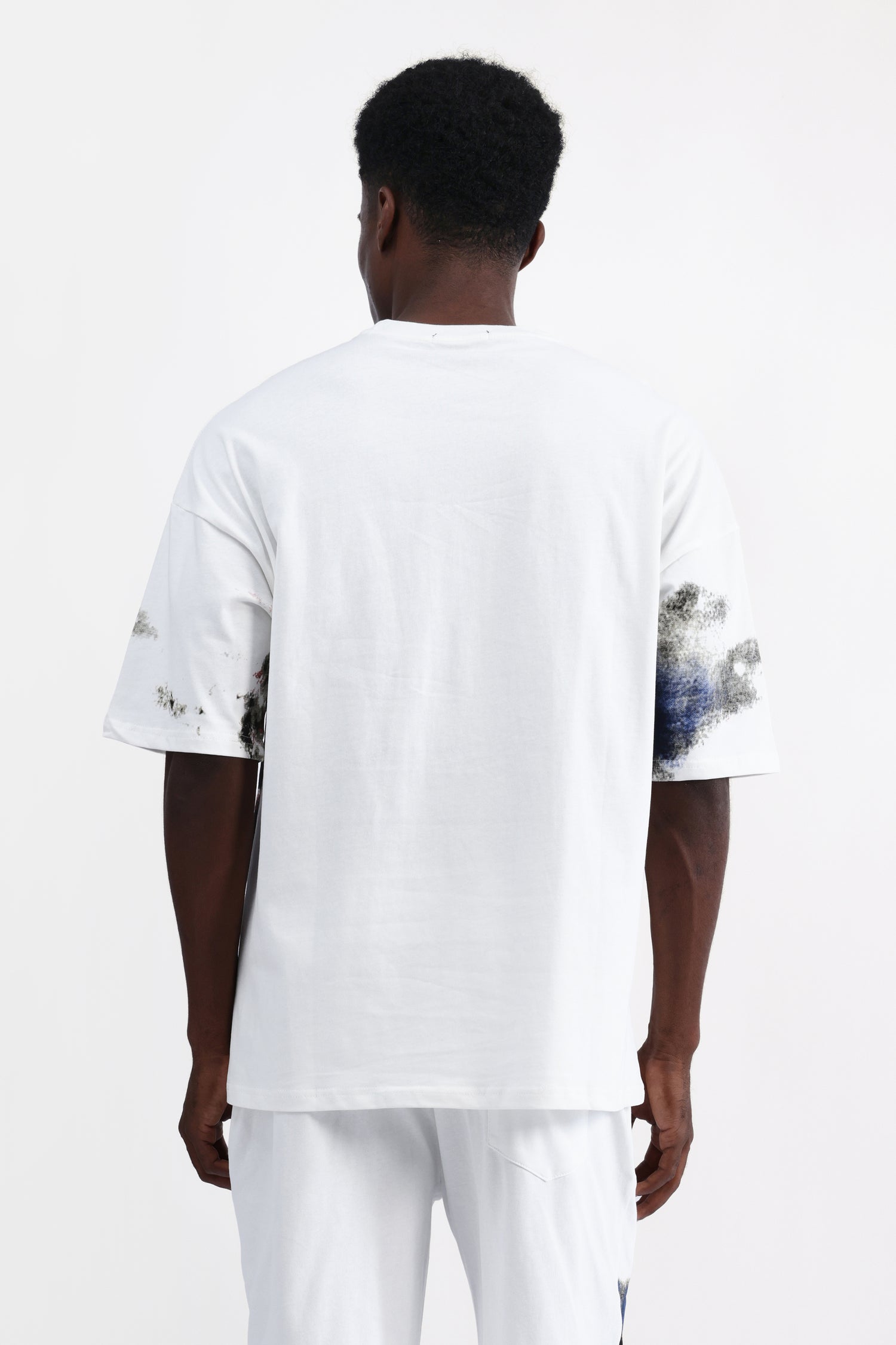 ABSTRACT PRINT OVERSIZED T-SHIRT