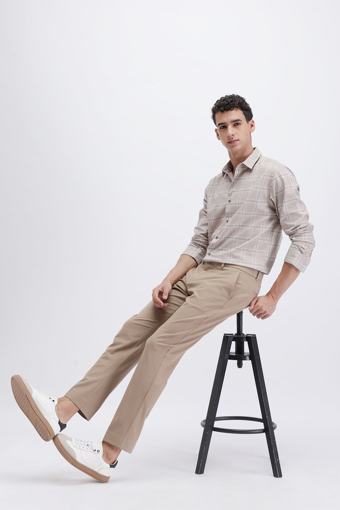 SLIM FIT CHECKERED SHIRT