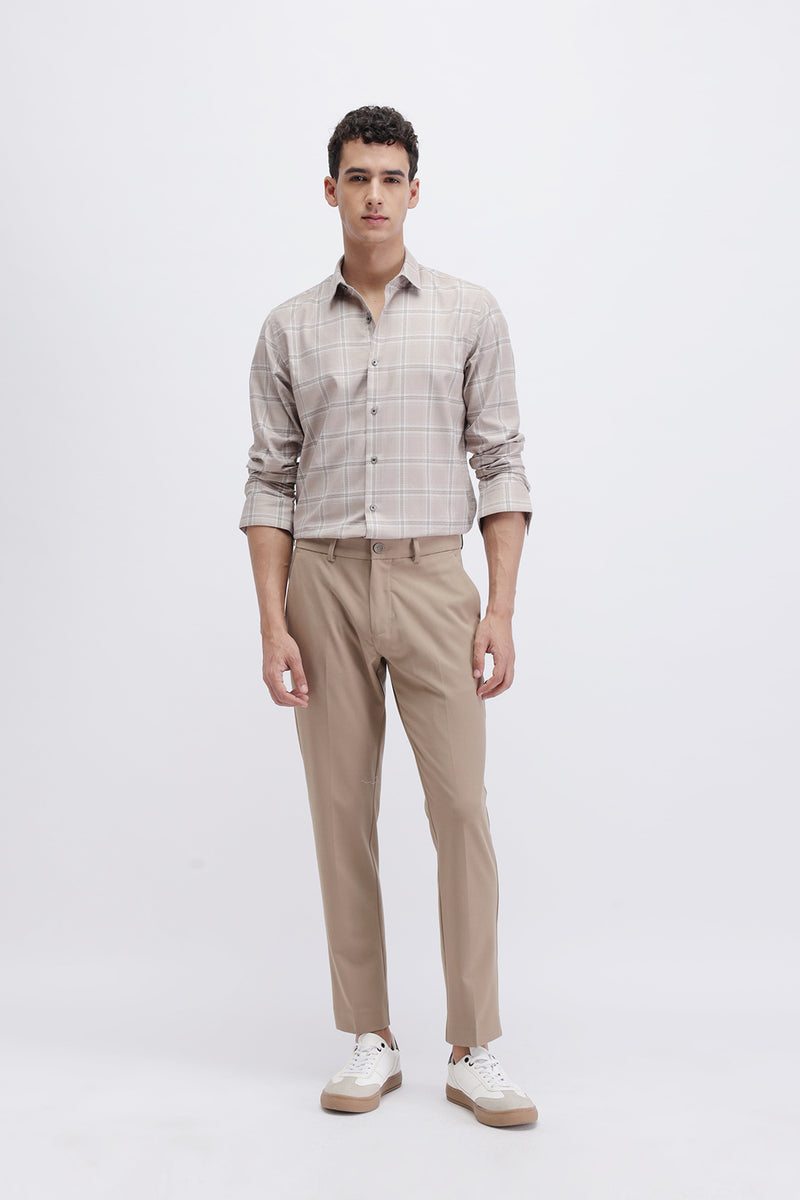 SLIM FIT CHECKERED SHIRT