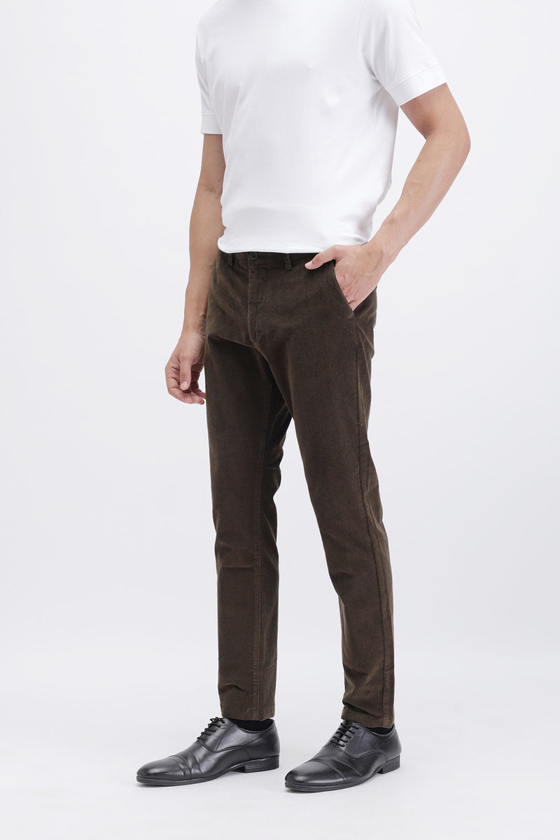 SLIM FIT CORDUROY TROUSER