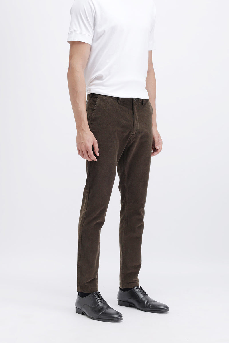 SLIM FIT CORDUROY TROUSER