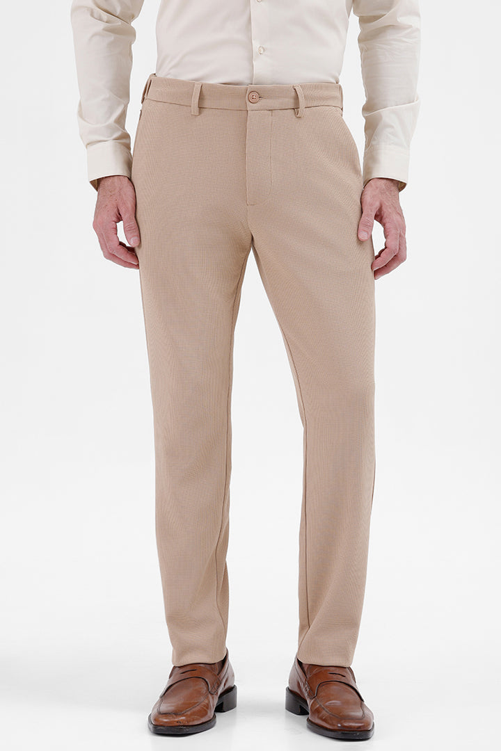 BEIGE STRETCH TROUSER