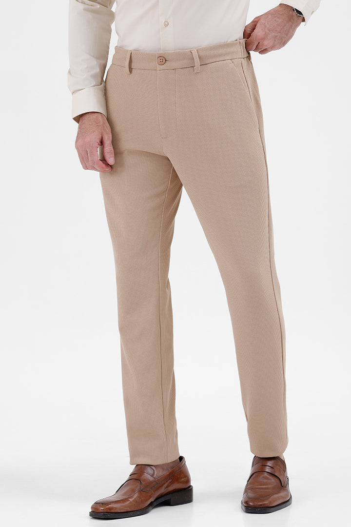 BEIGE STRETCH TROUSER