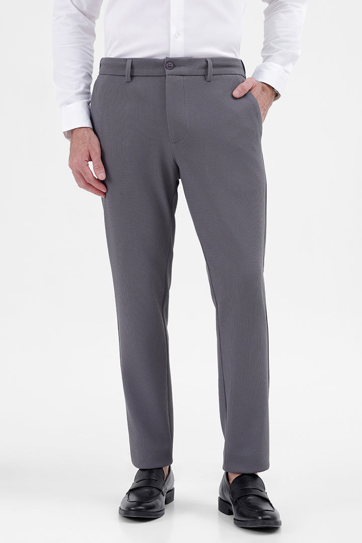 STEEL GREY  STRETCH TROUSER