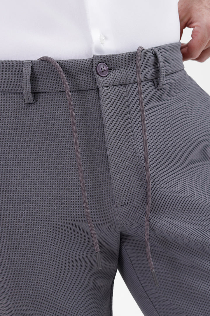 STEEL GREY  STRETCH TROUSER