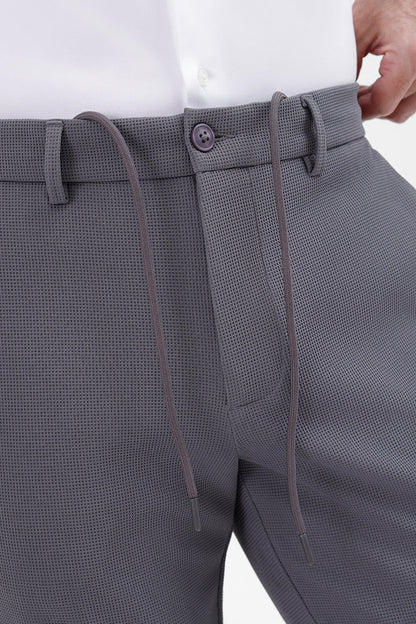 STEEL GREY  STRETCH TROUSER