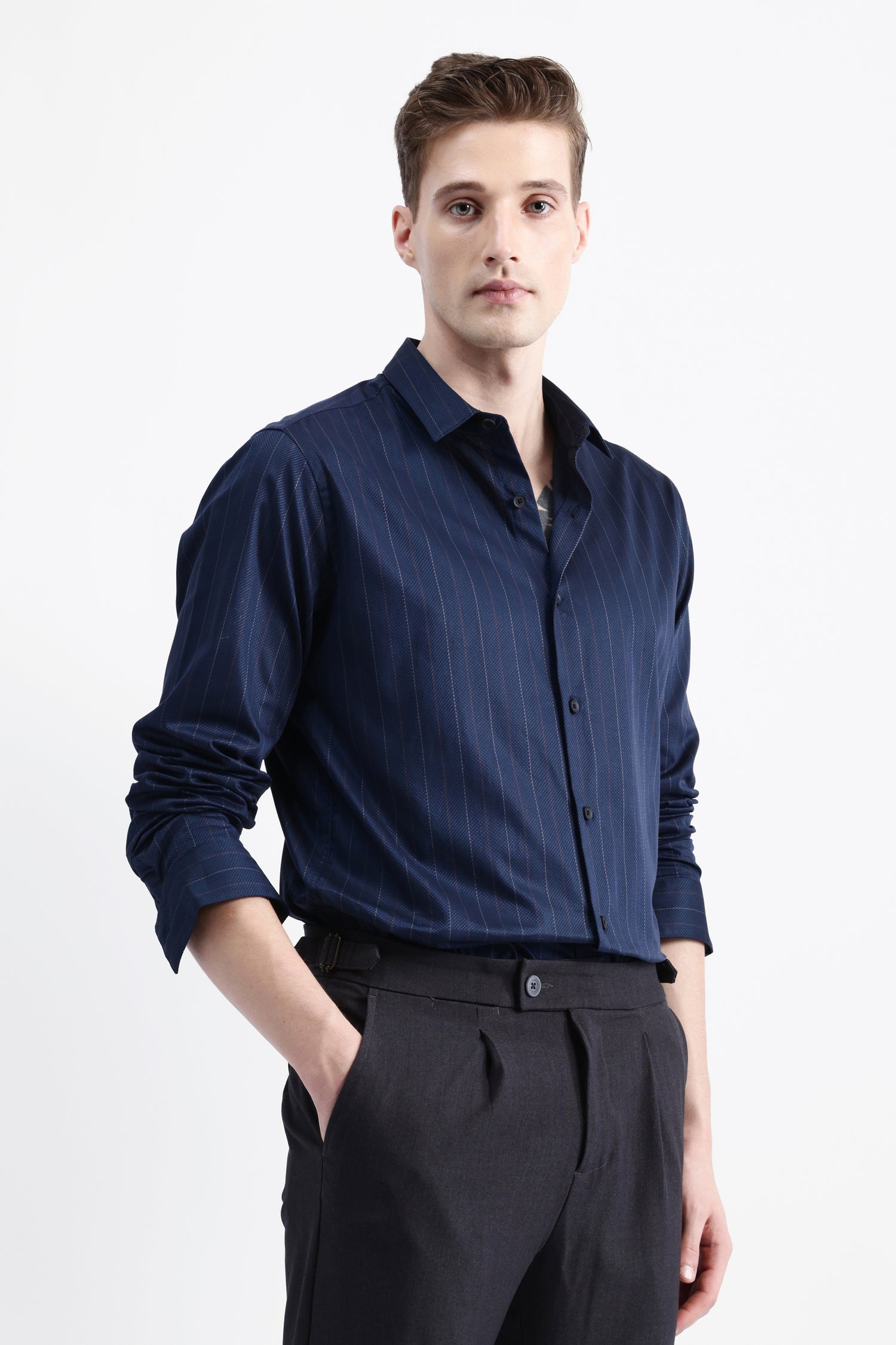 FULL SLEEVES STRIPED SHIRT