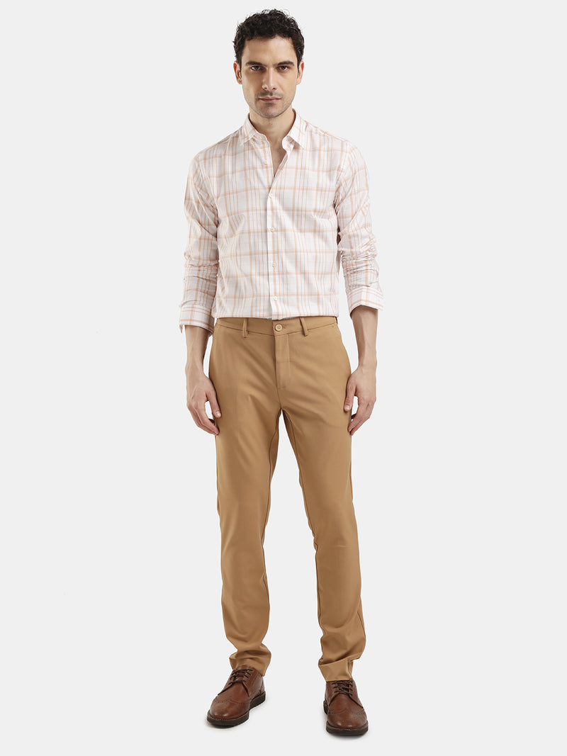 COTTON STRETCH PLAIN TROUSER