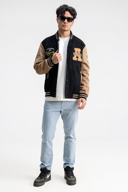 ICONIC PATCH VARSITY JACKET