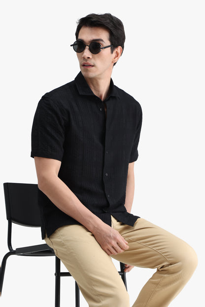 Viscose Blend Solid Shirt