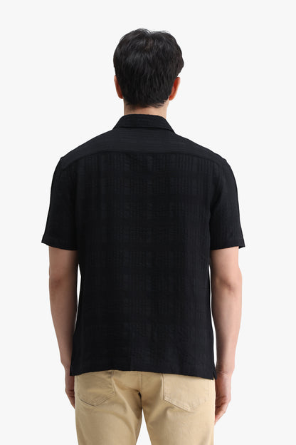 Viscose Blend Solid Shirt