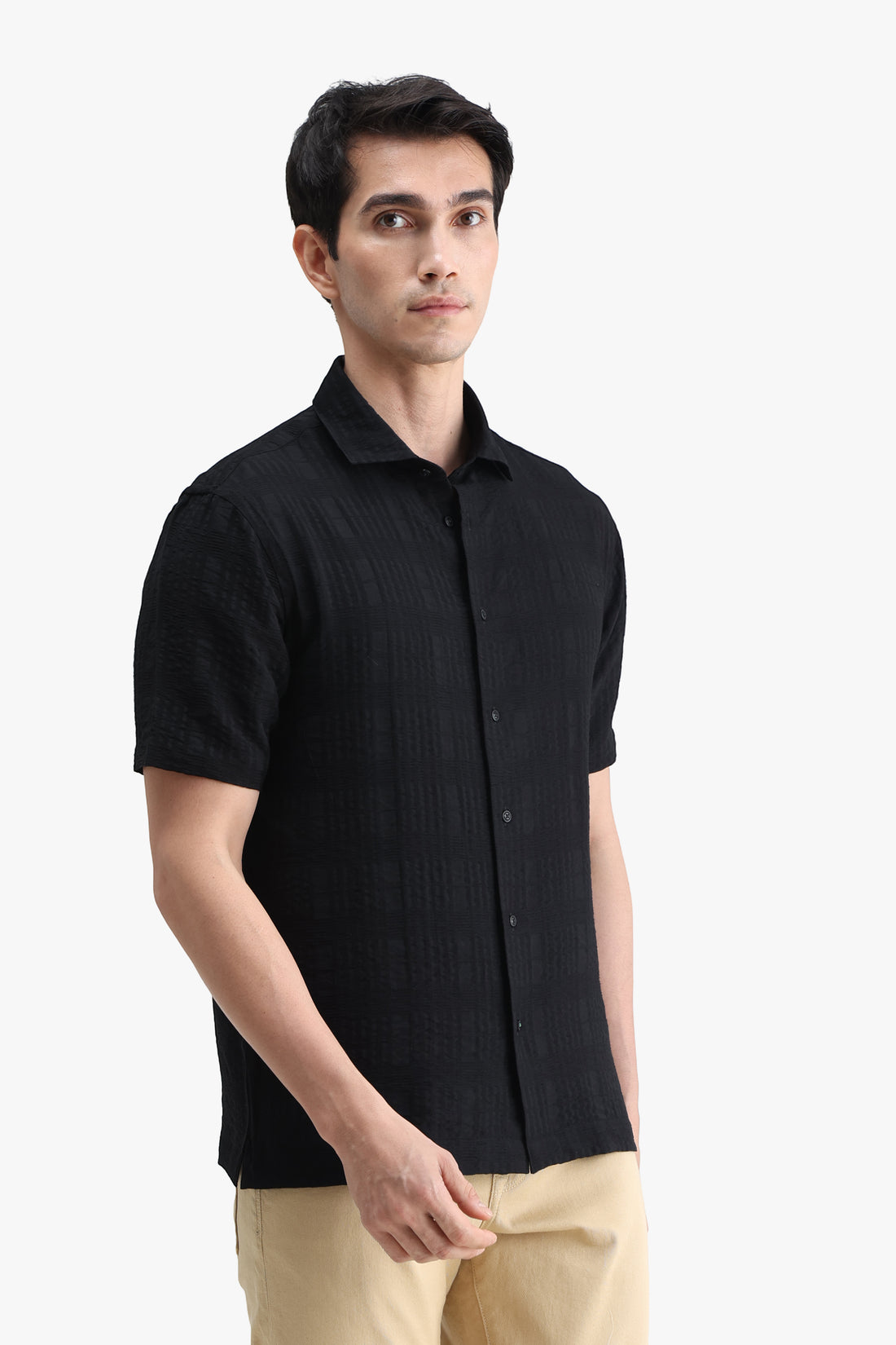 Viscose Blend Solid Shirt