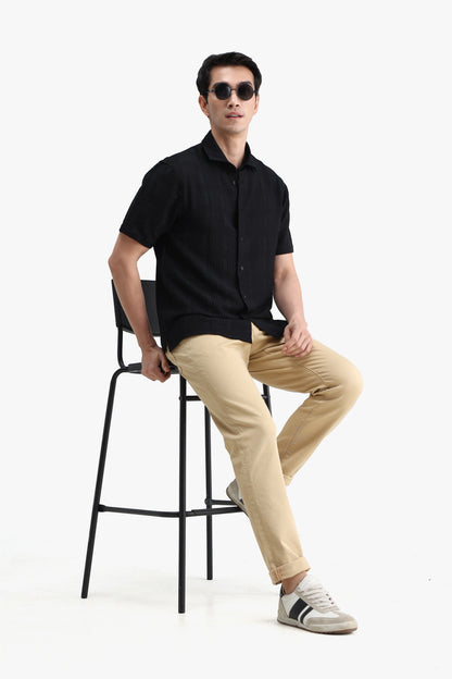 Viscose Blend Solid Shirt