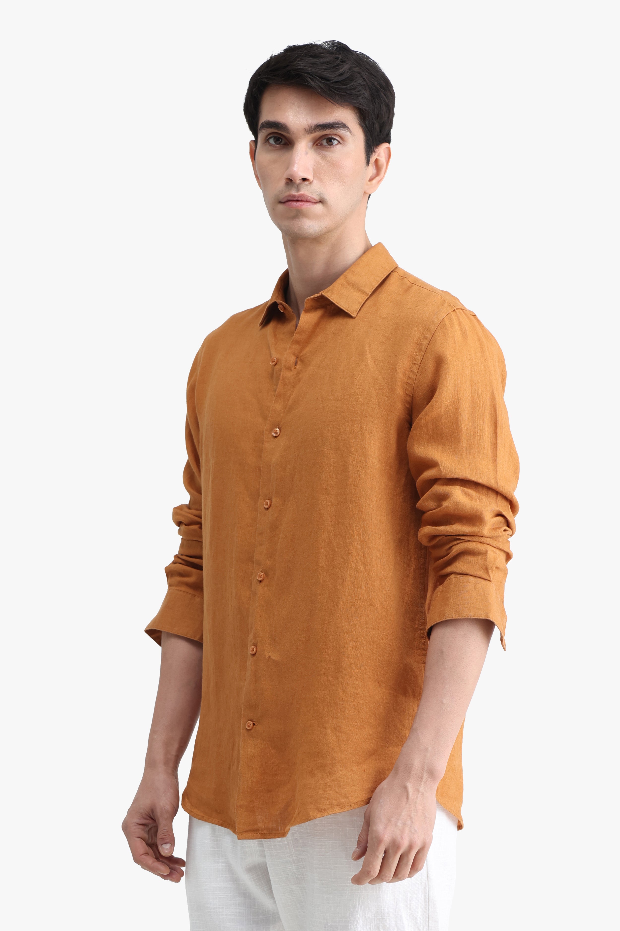 100% PURE LINEN FULL SLEEVE SHIRT