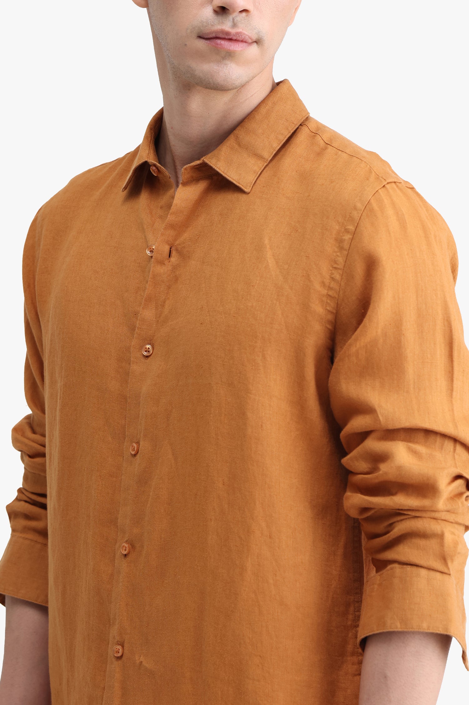 100% PURE LINEN FULL SLEEVE SHIRT