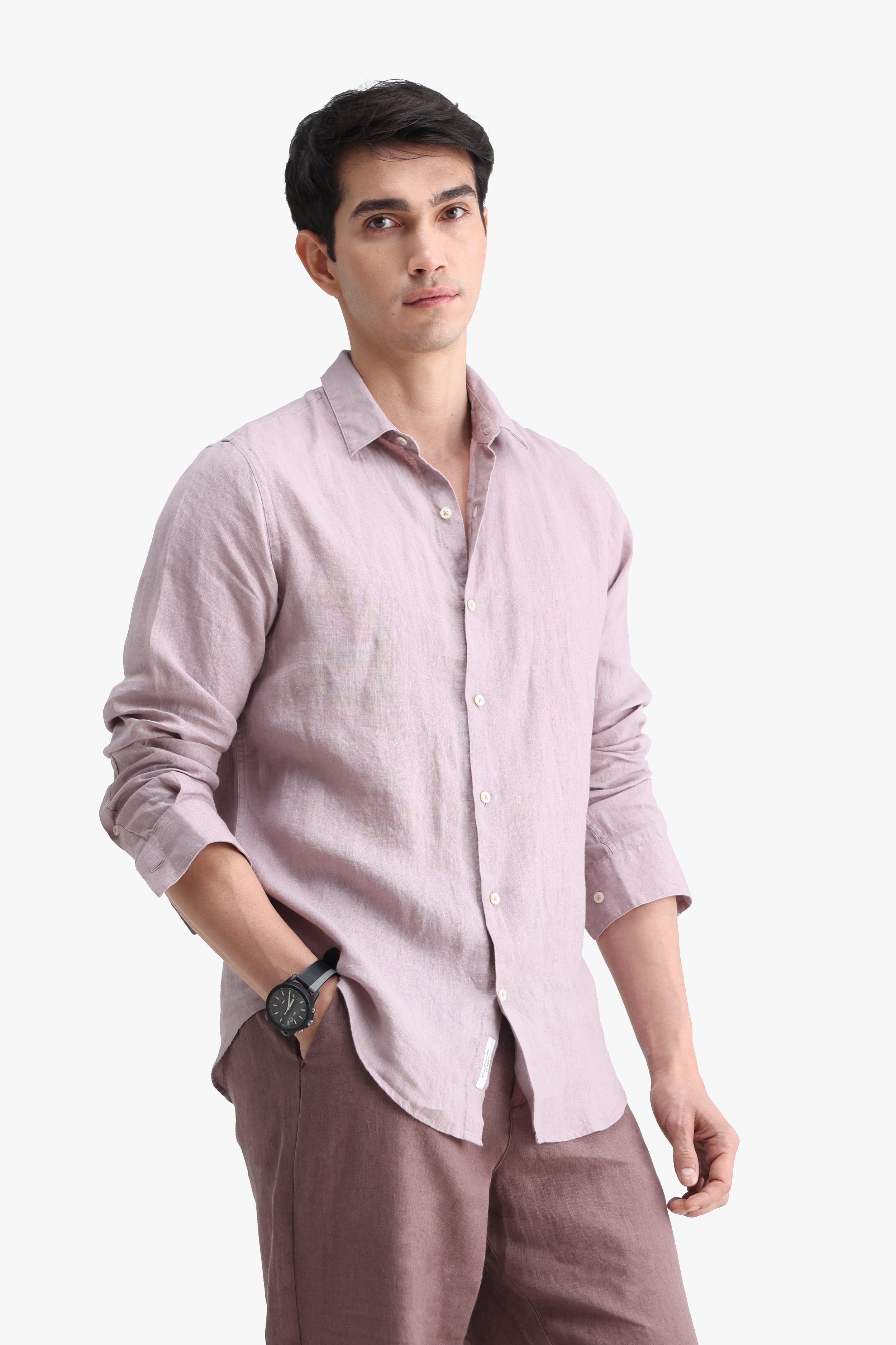 100% PURE LINEN FULL SLEEVE SHIRT