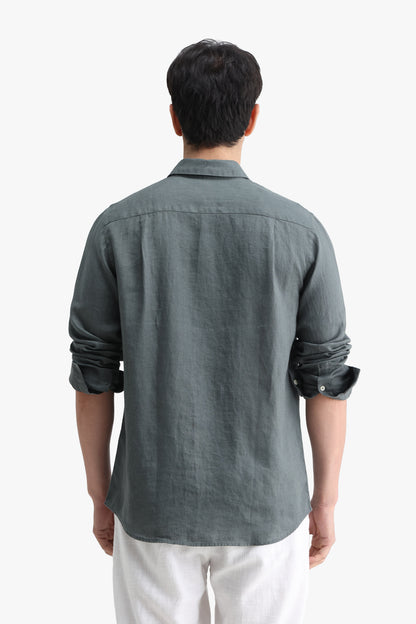 100% PURE LINEN FULL SLEEVE SHIRT