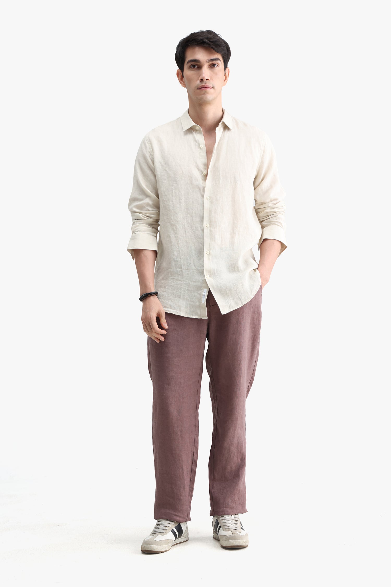 100% PURE LINEN FULL SLEEVE SHIRT