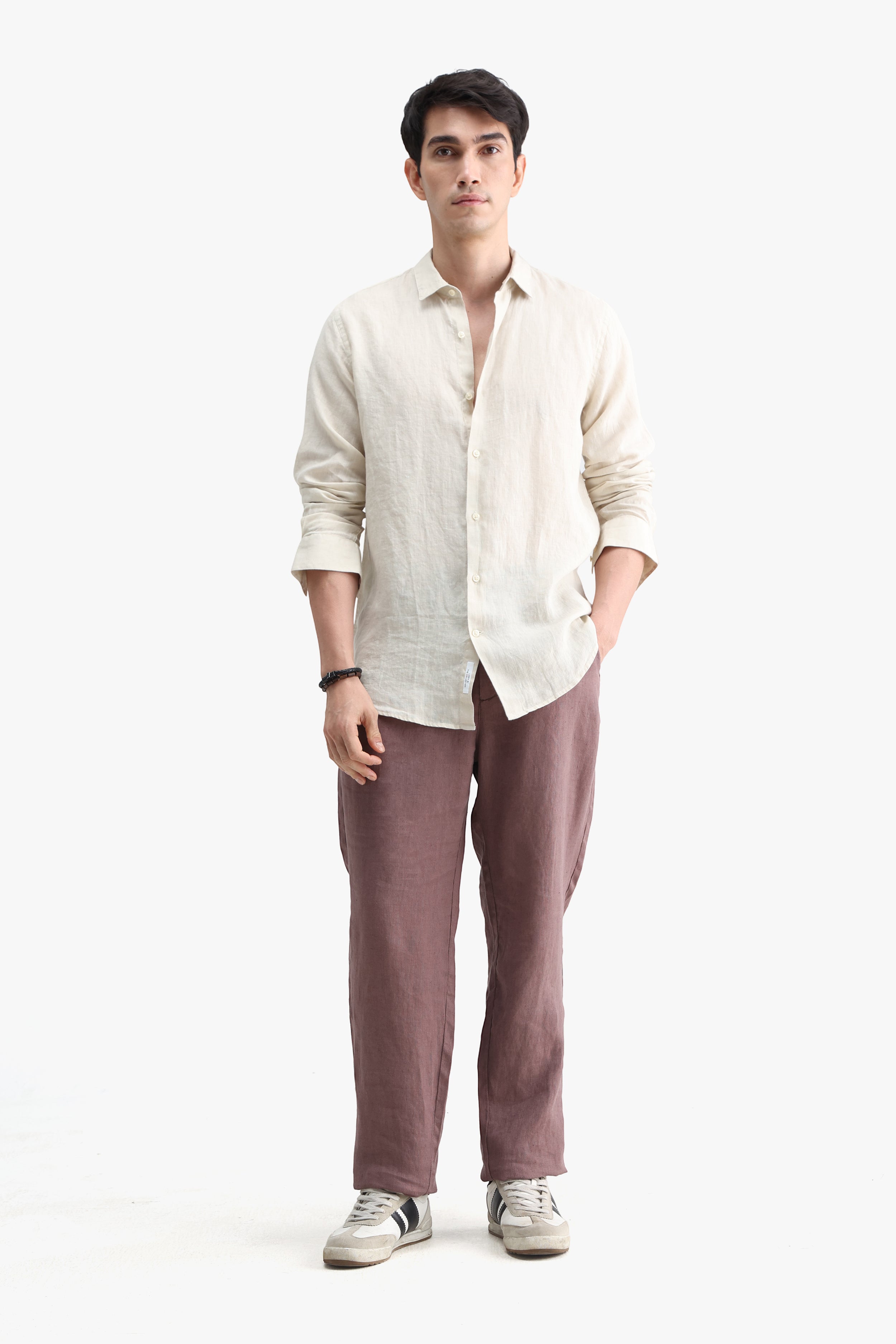 100% PURE LINEN FULL SLEEVE SHIRT