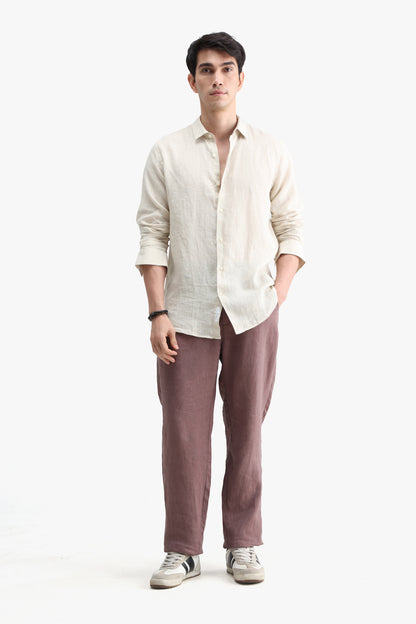 100% PURE LINEN FULL SLEEVE SHIRT