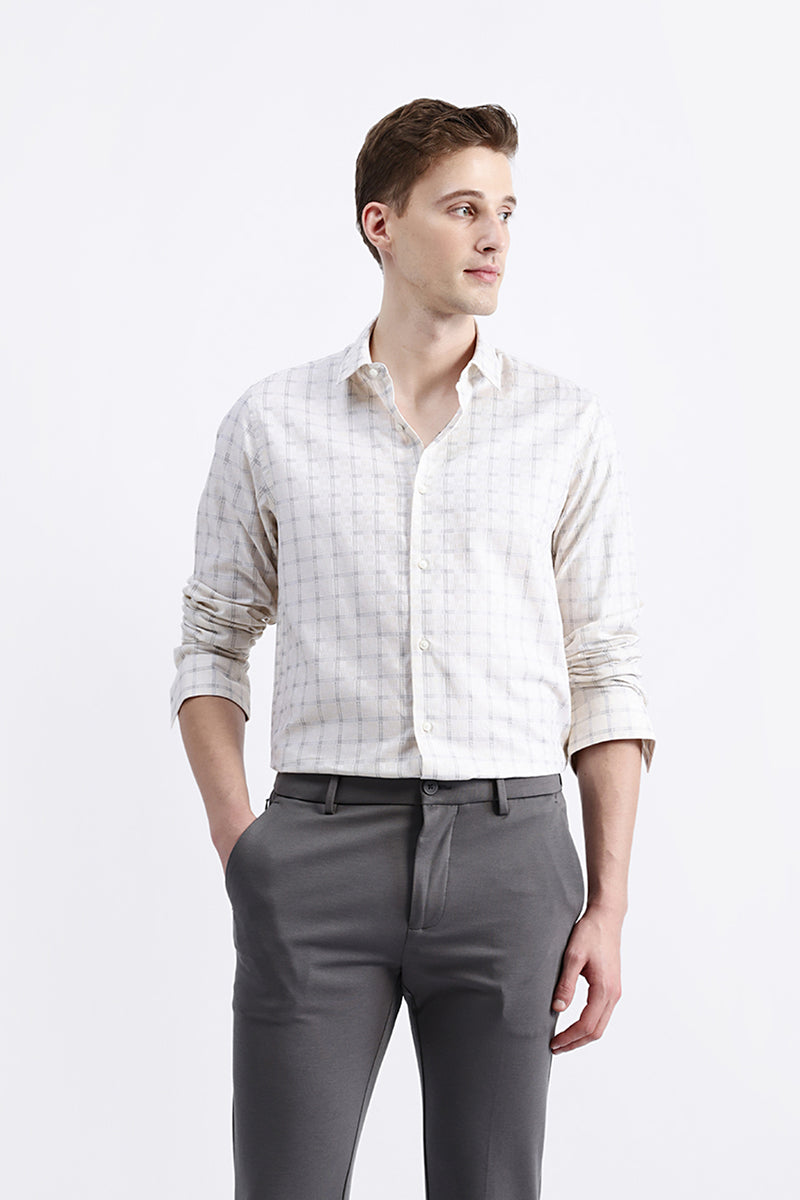 FULL SLEEVES CHECKED SHIRT