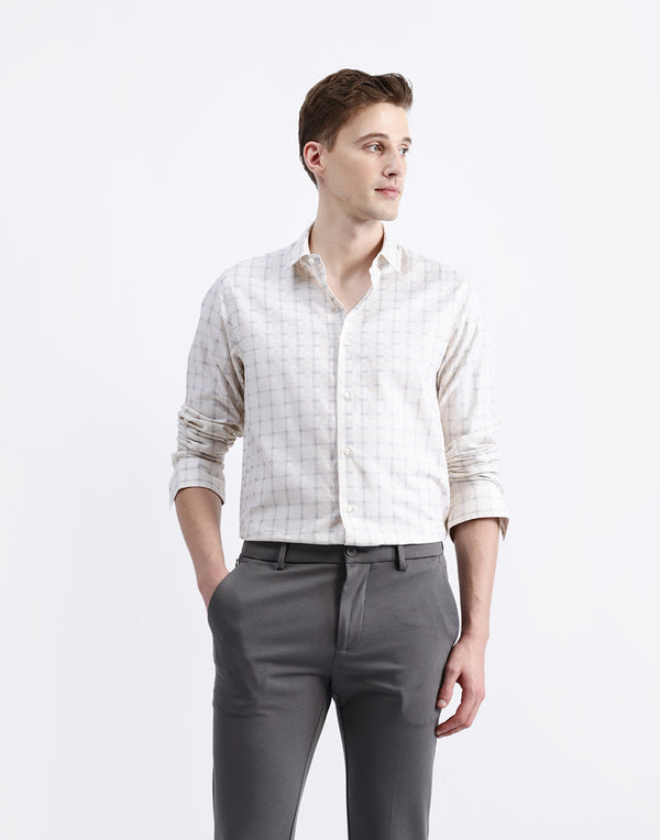 FULL SLEEVES CHECKED SHIRT