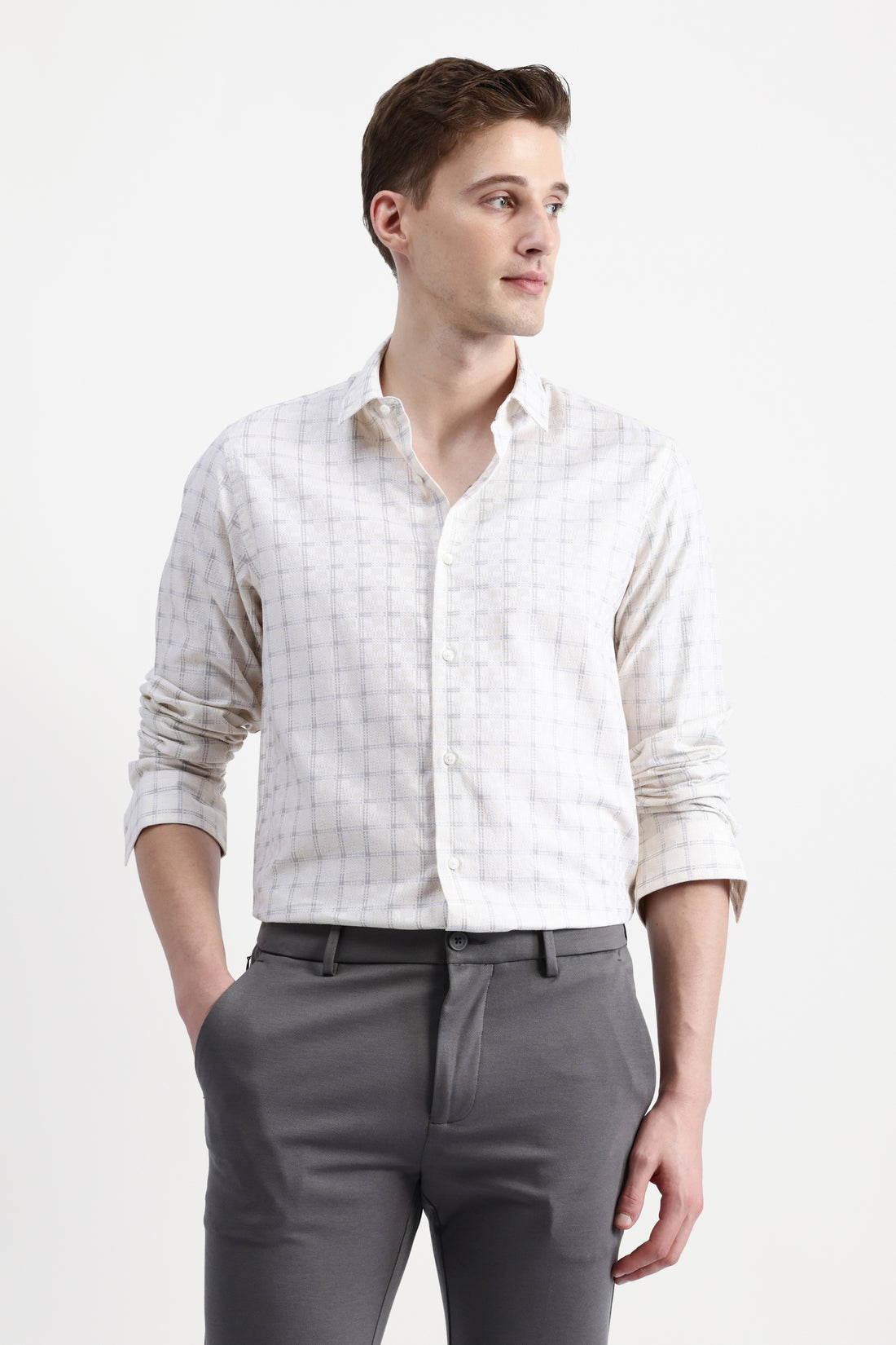 FULL SLEEVES CHECKED SHIRT