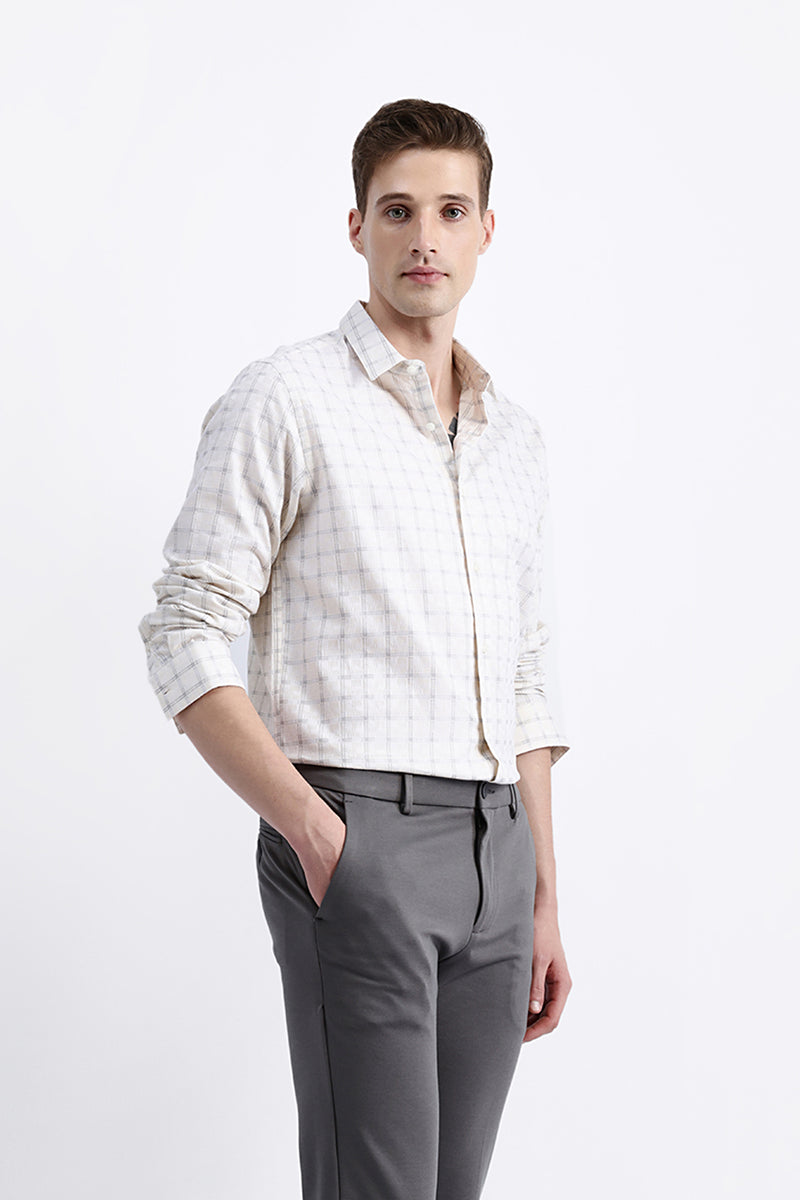 FULL SLEEVES CHECKED SHIRT