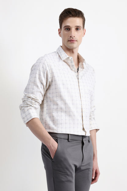 FULL SLEEVES CHECKED SHIRT