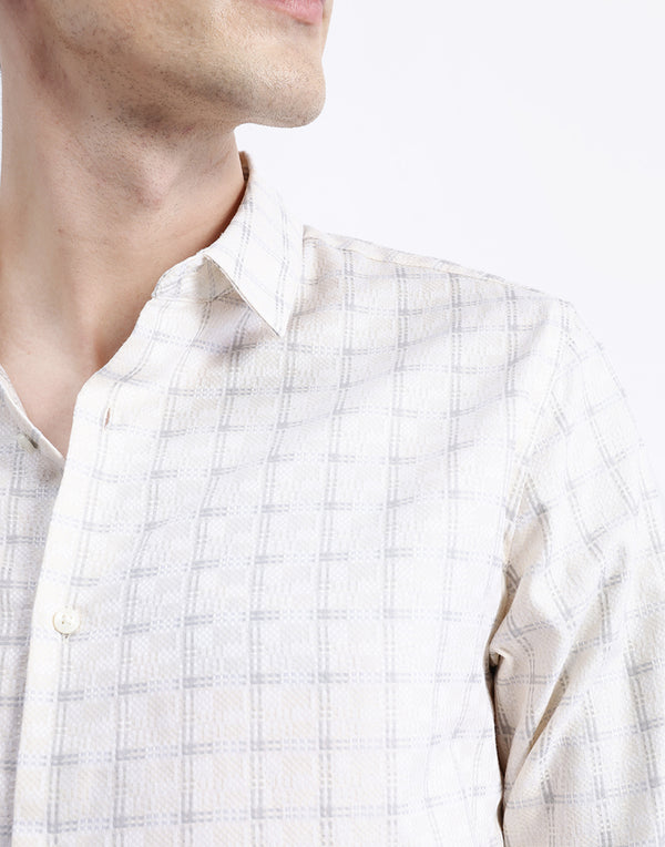 FULL SLEEVES CHECKED SHIRT