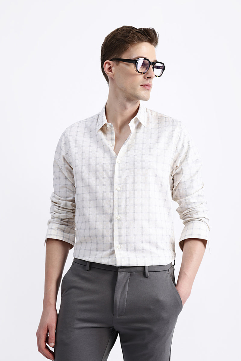 FULL SLEEVES CHECKED SHIRT