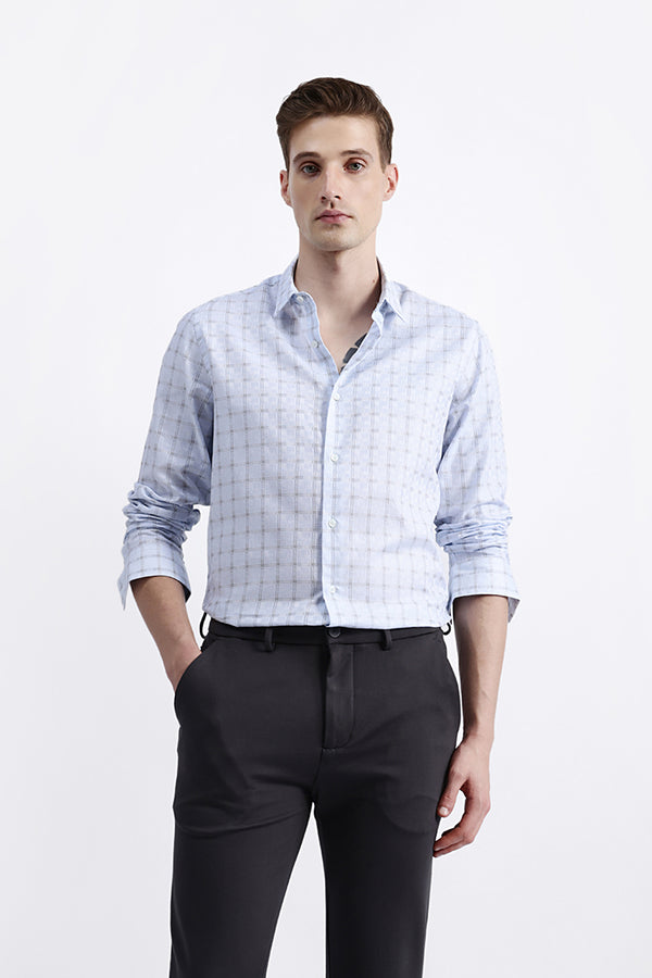 FULL SLEEVES CHECKED SHIRT