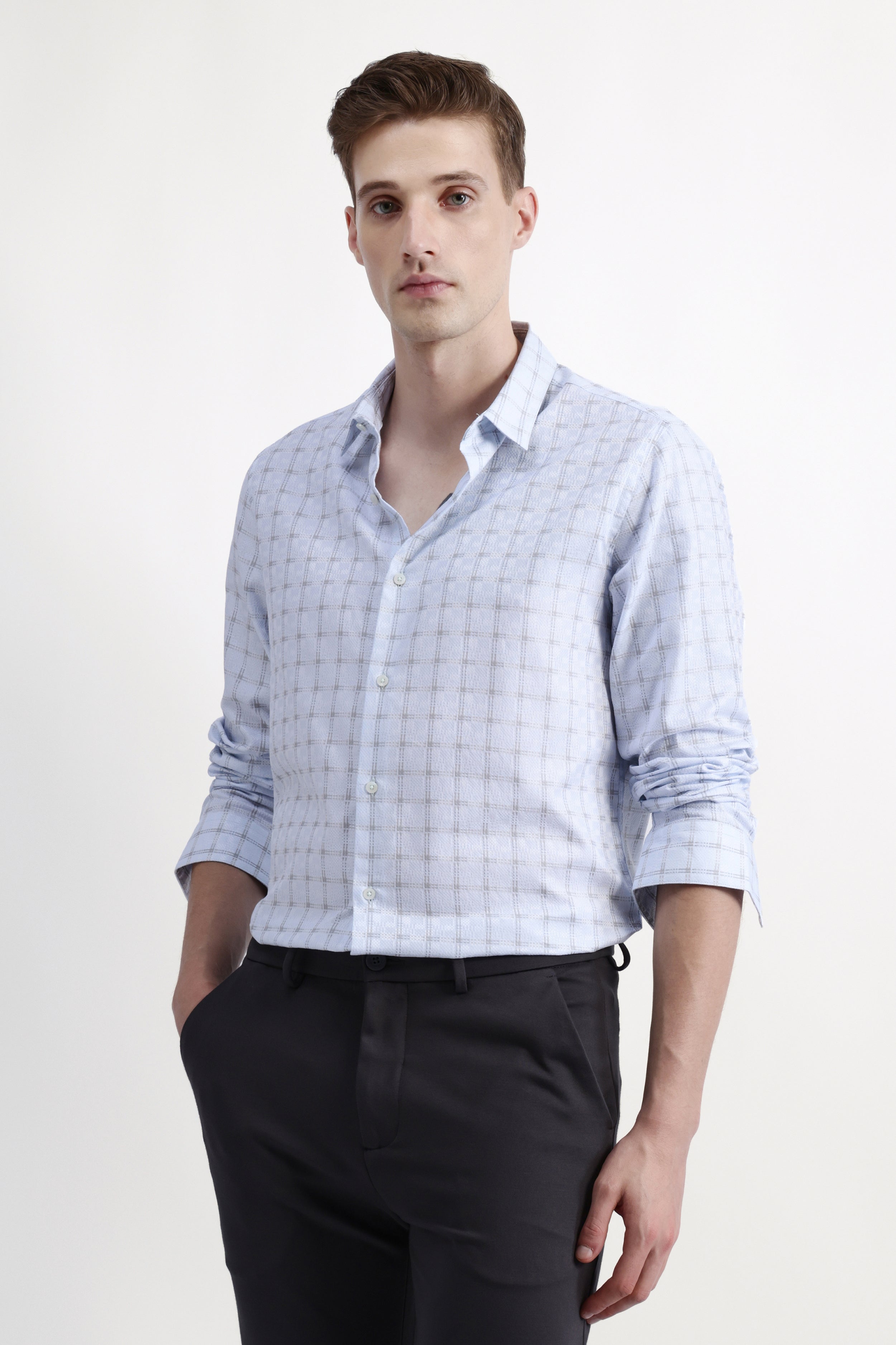 FULL SLEEVES CHECKED SHIRT