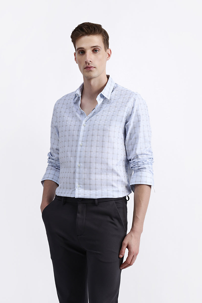 FULL SLEEVES CHECKED SHIRT