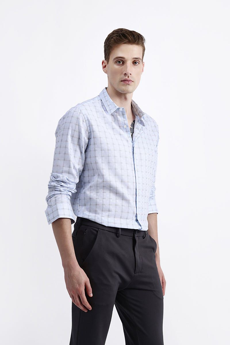 FULL SLEEVES CHECKED SHIRT