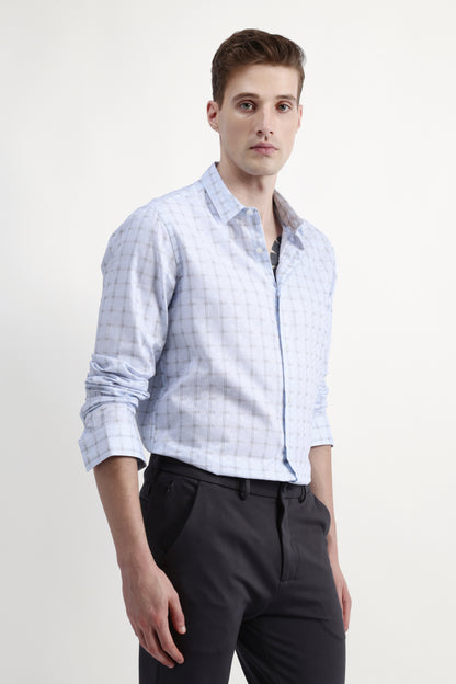 FULL SLEEVES CHECKED SHIRT