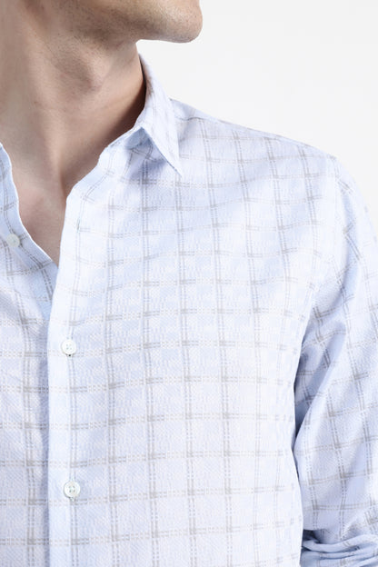 FULL SLEEVES CHECKED SHIRT