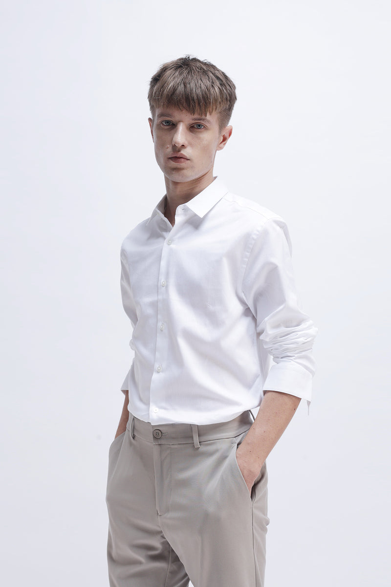 SLIM FIT TEXTURED SHIRT