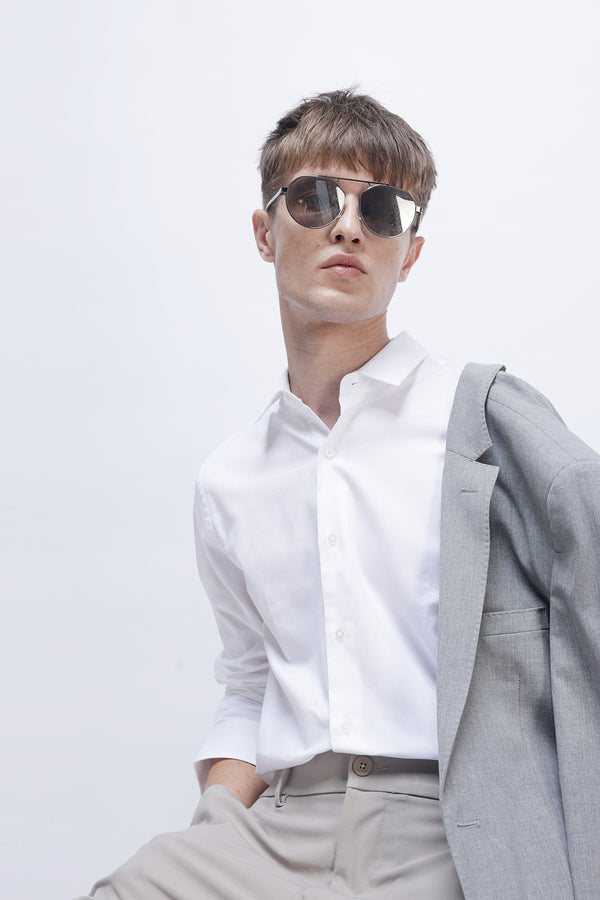 SLIM FIT TEXTURED SHIRT