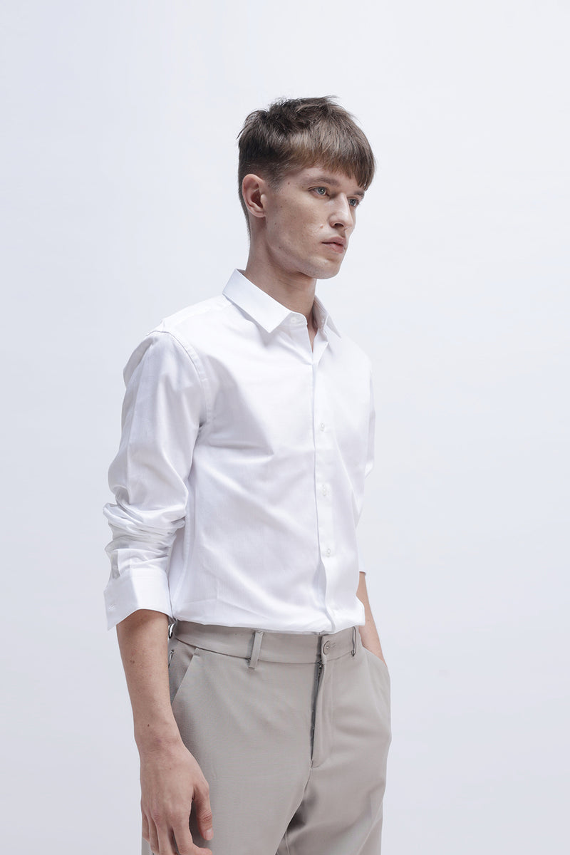 SLIM FIT TEXTURED SHIRT