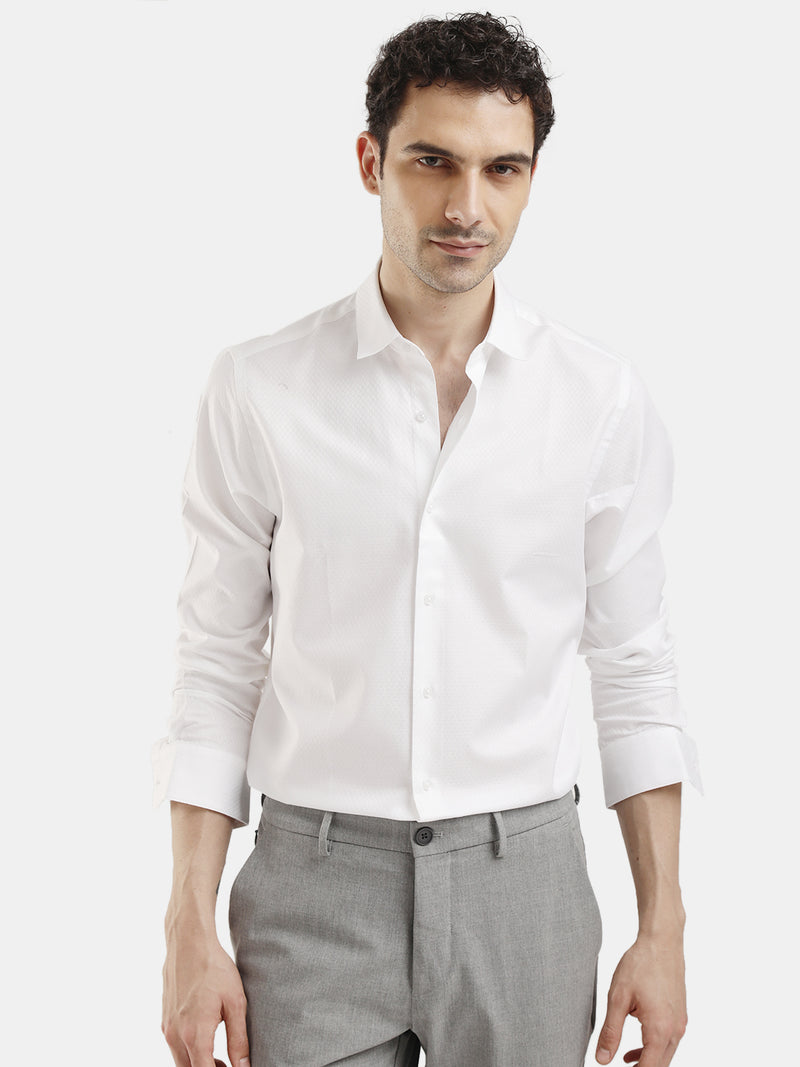 PLAIN DOBBY JACQUARD SHIRT