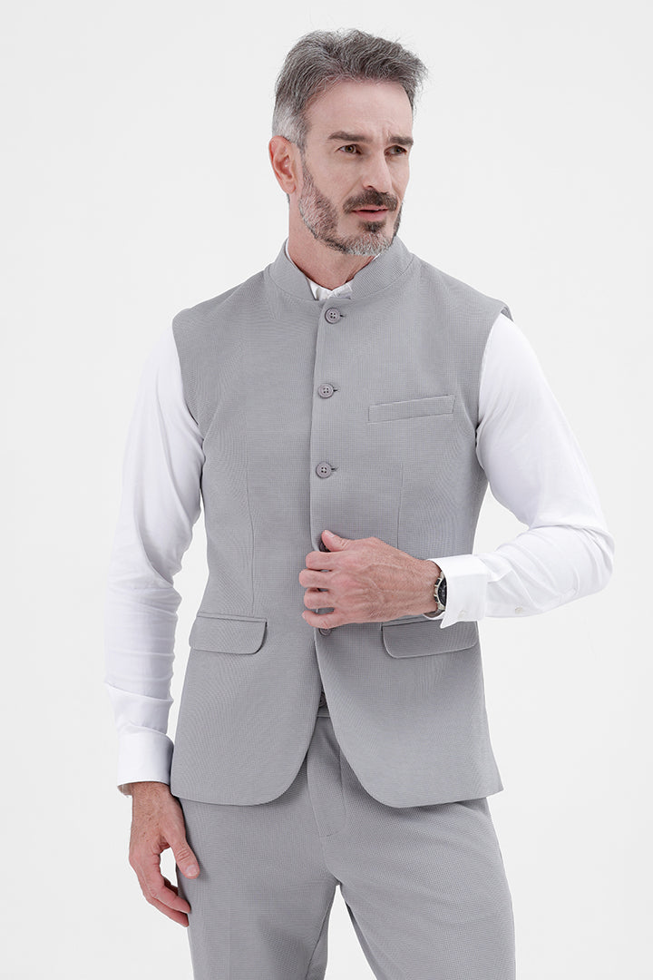 BLUE STRETCH WAISTCOAT