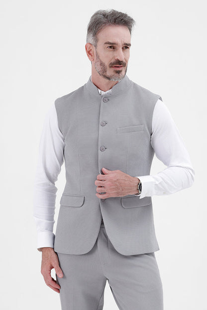 BLUE STRETCH WAISTCOAT
