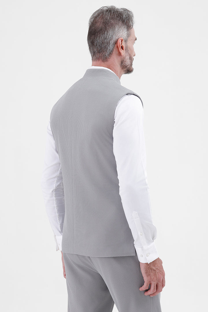 BLUE STRETCH WAISTCOAT