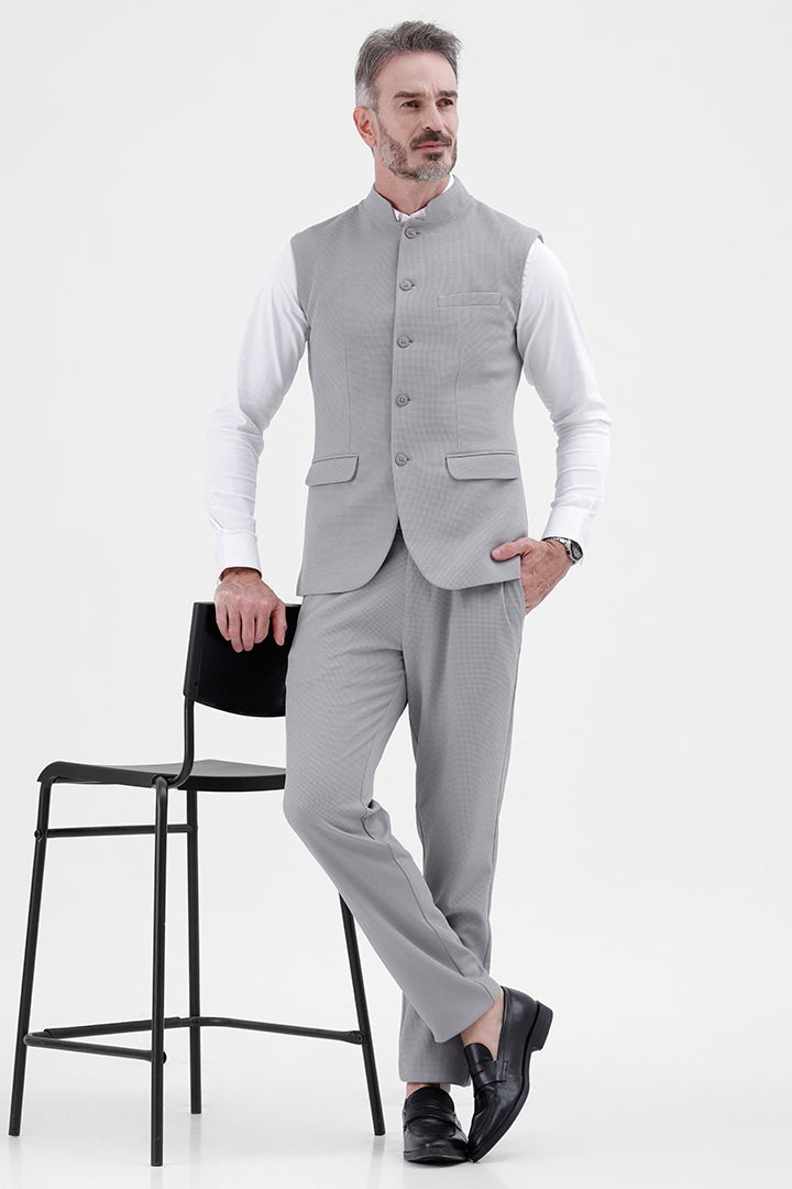 BLUE STRETCH WAISTCOAT