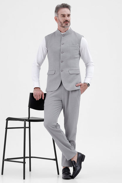 BLUE STRETCH WAISTCOAT